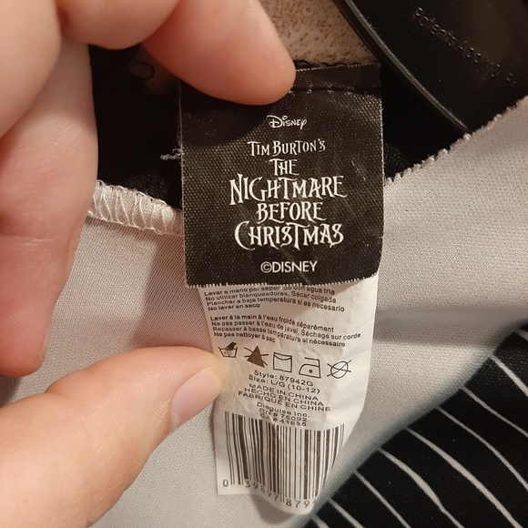 🔥Nightmare Before Christmas Jack Skellington boys Large 10/12 costume - Picture 2 of 2